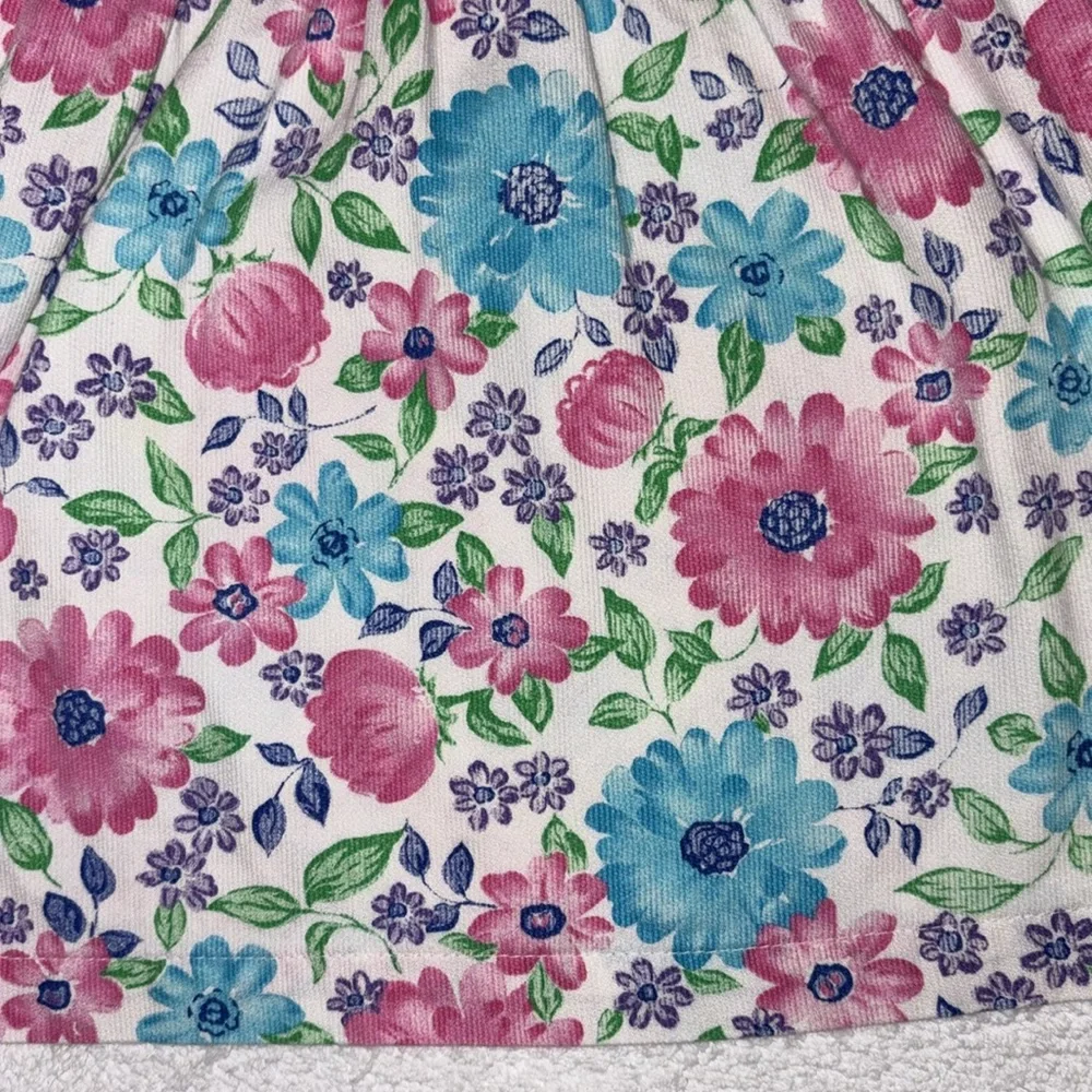 Vintage OshKosh B'gosh Floral Dress with Pink and Blue made in USA size 6